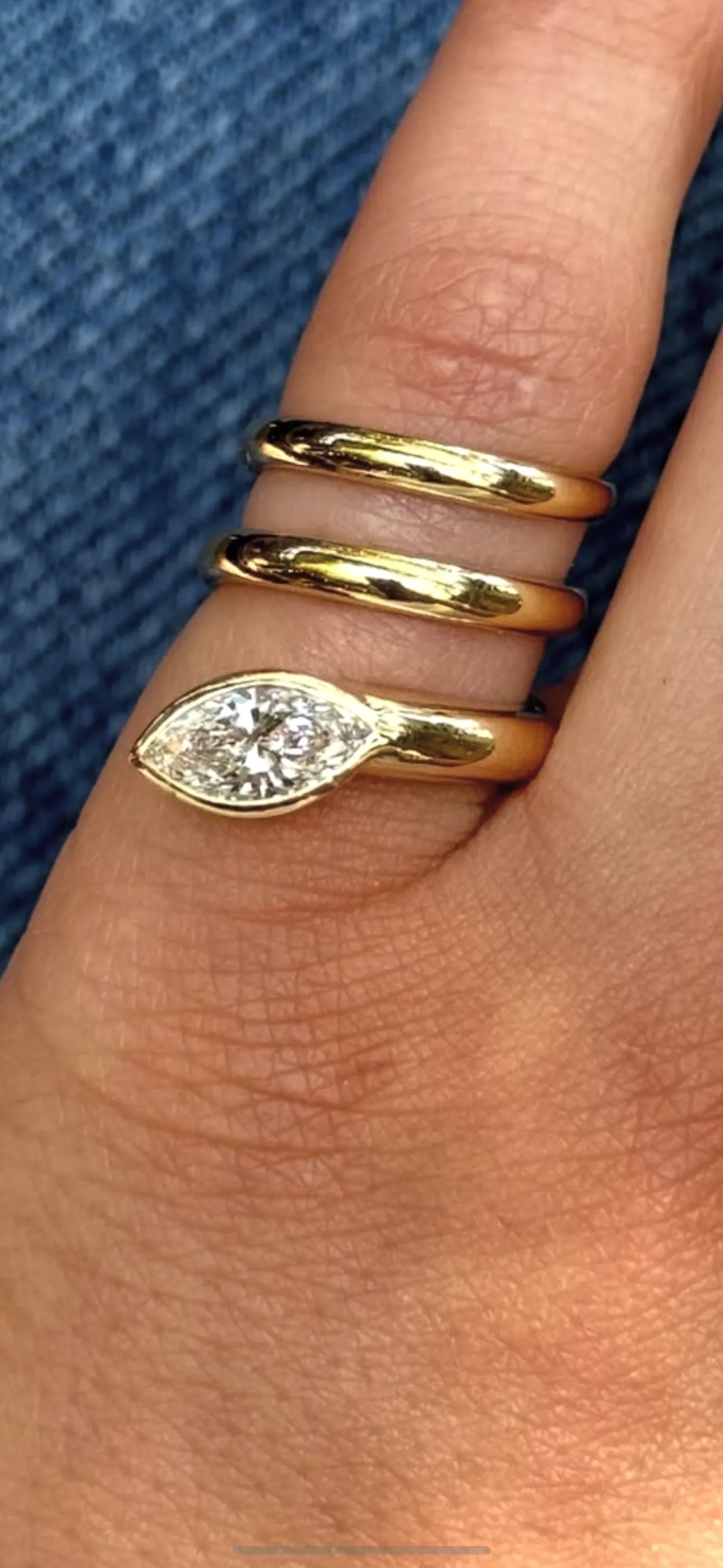 Marquise ring