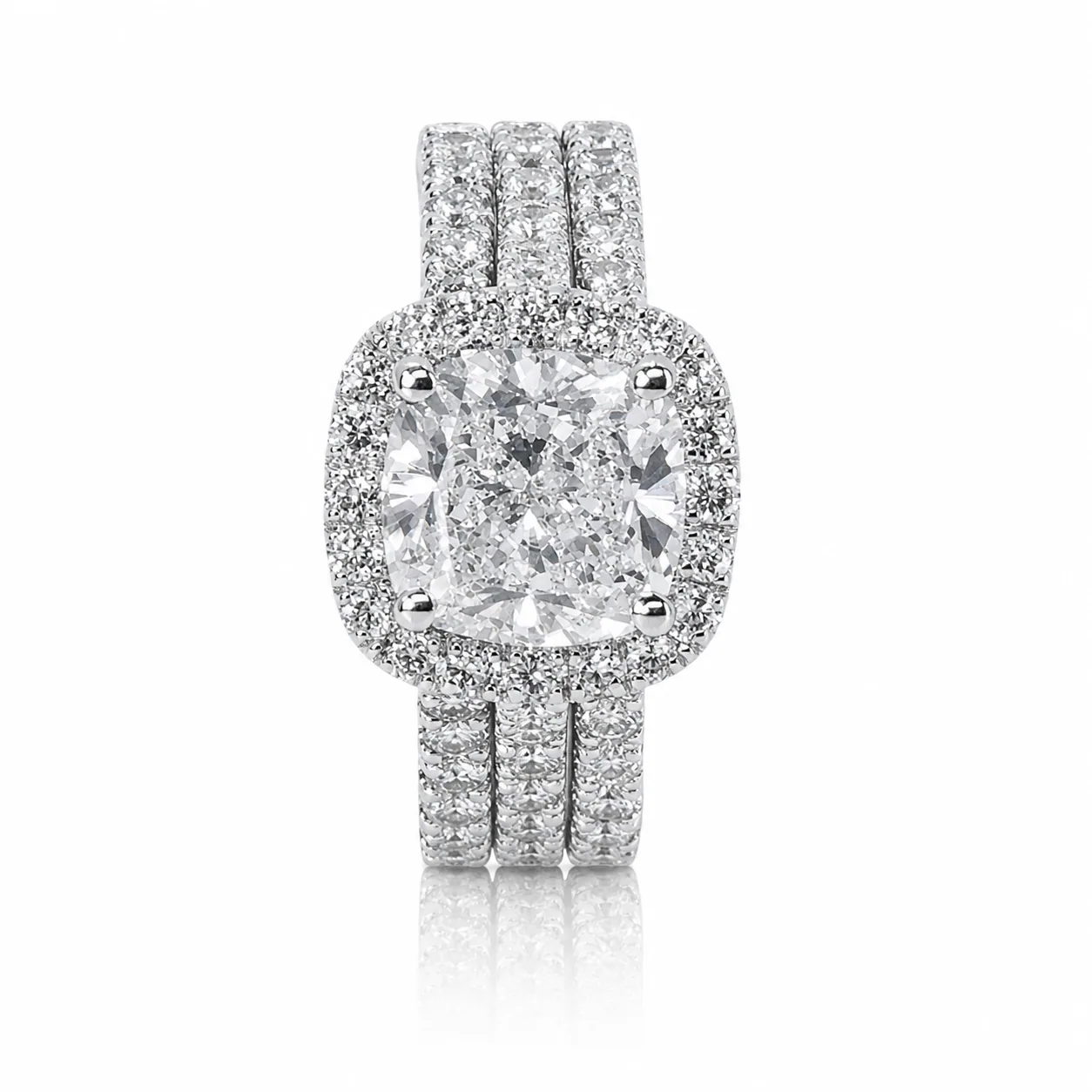 Diamond watch with pavé bracelet